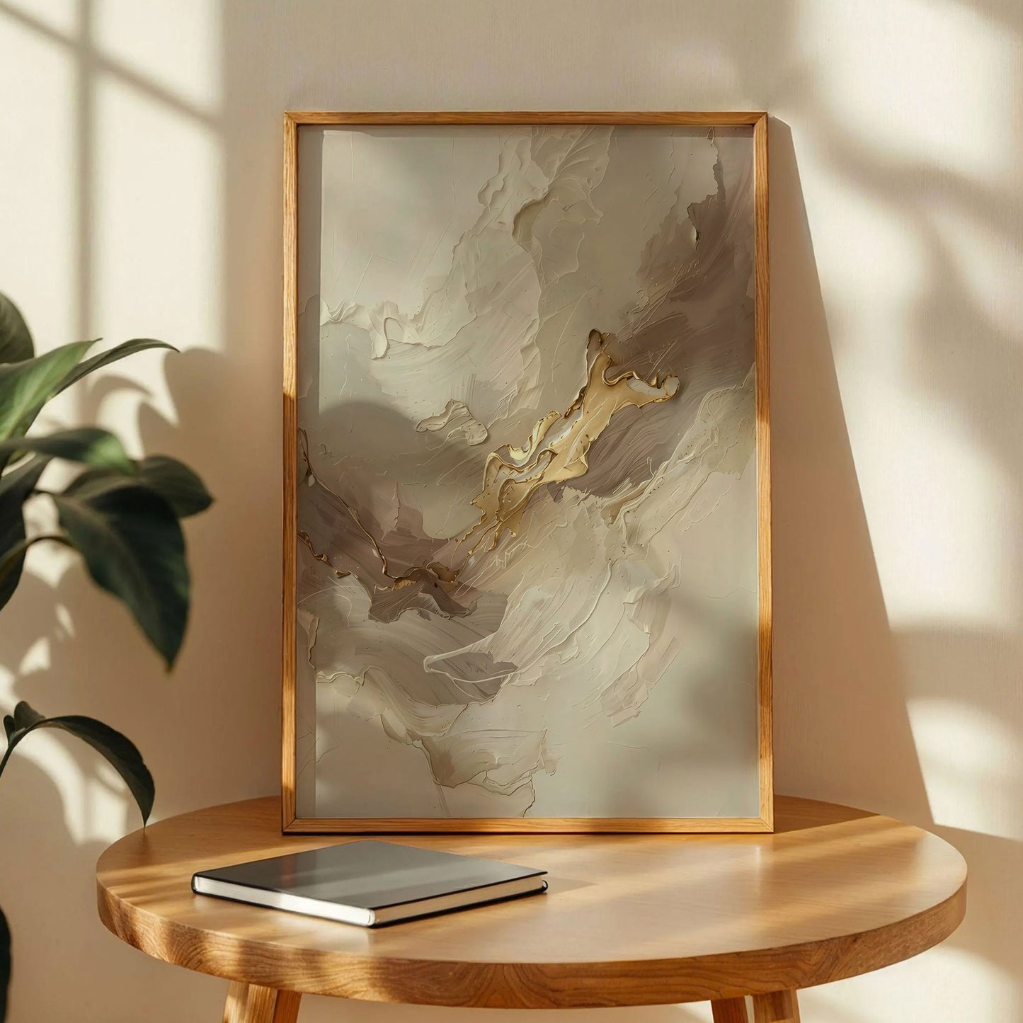 Neutral Beige Textured Wall Art