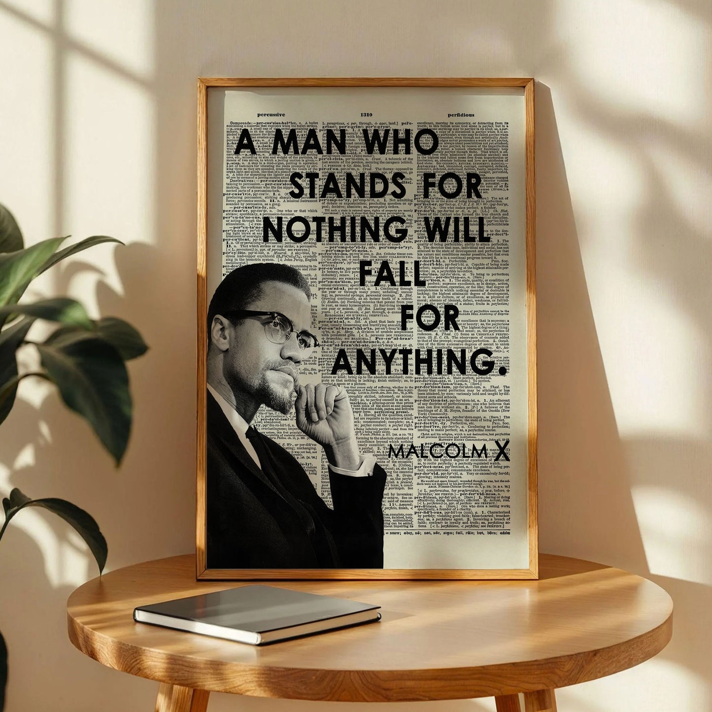 Malcolm X Black History Month Poster