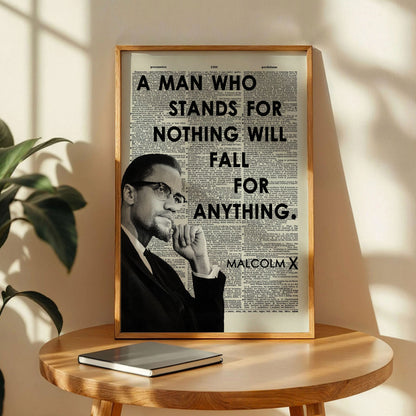 Malcolm X Black History Month Poster