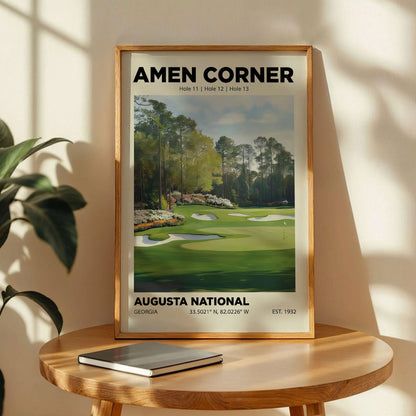 Amen Corner Augusta Golf Club Poster