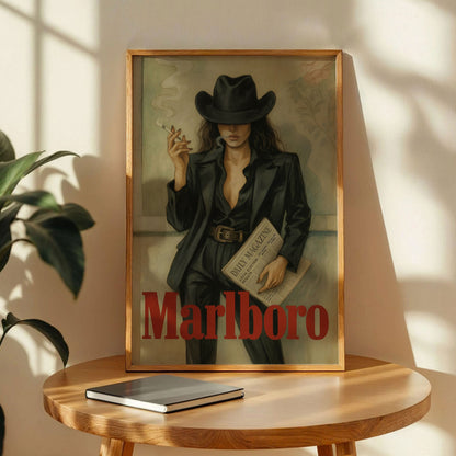 Vintage Marlboro Cigarettes Poster