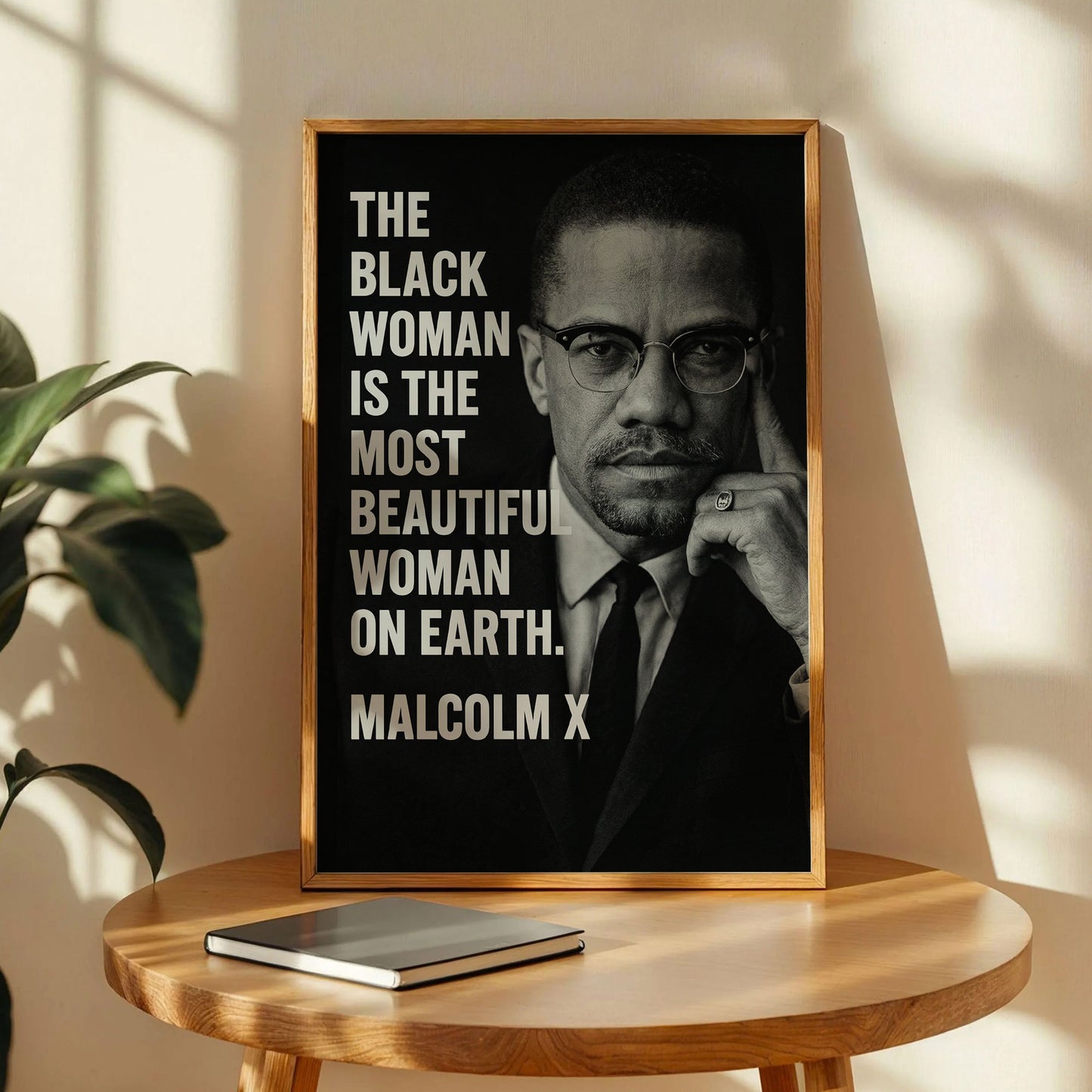 Malcolm X Motivational Quote Poster