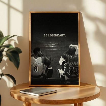 Kobe Bryant and Michael Jordan Quote Art