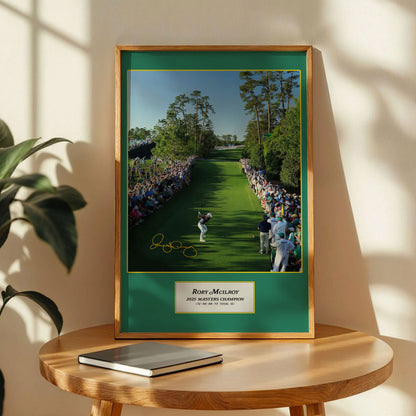Mcilroy 2025 Masters Winner Print Art