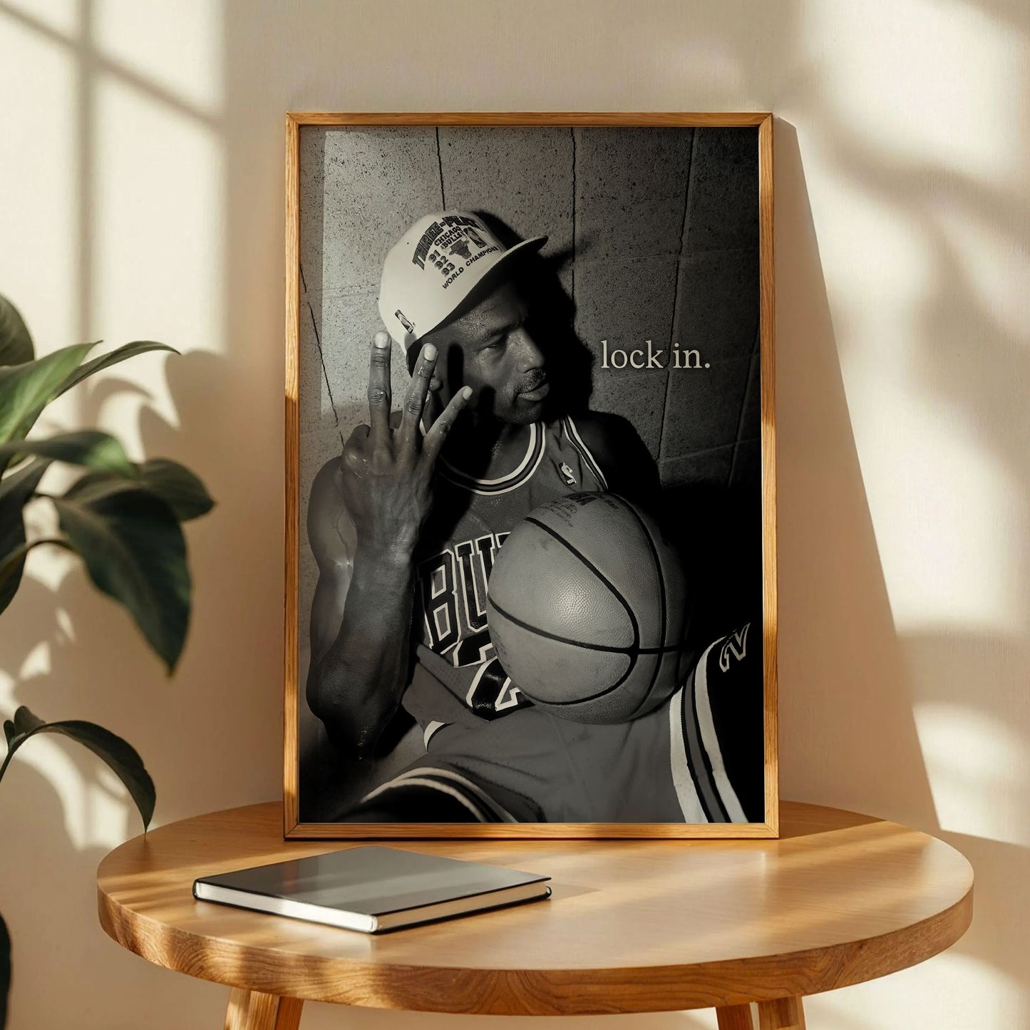 Michael Jordan 3 Fingers Poster