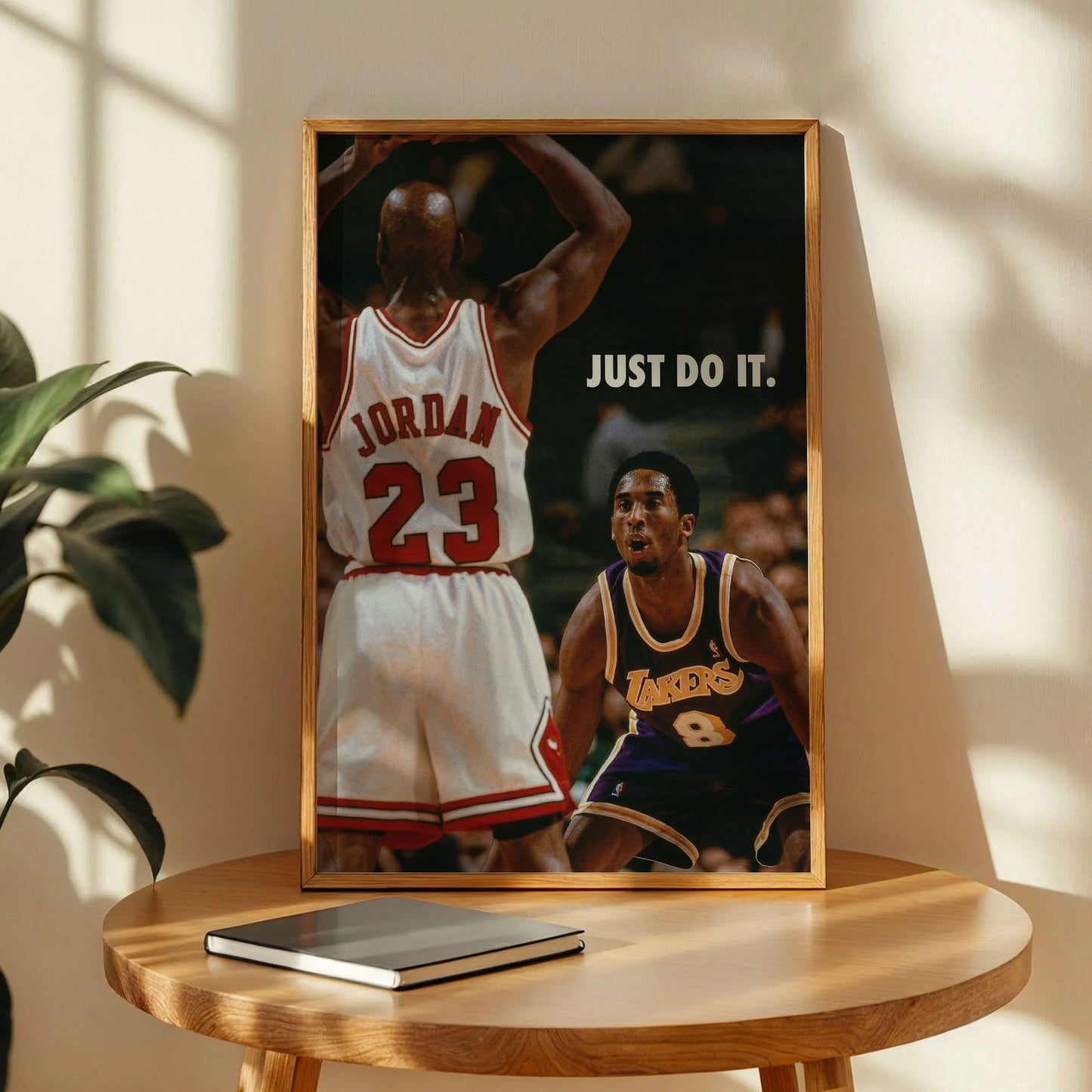 Michael Jordan vs Kobe Bryant Just Do It Poster