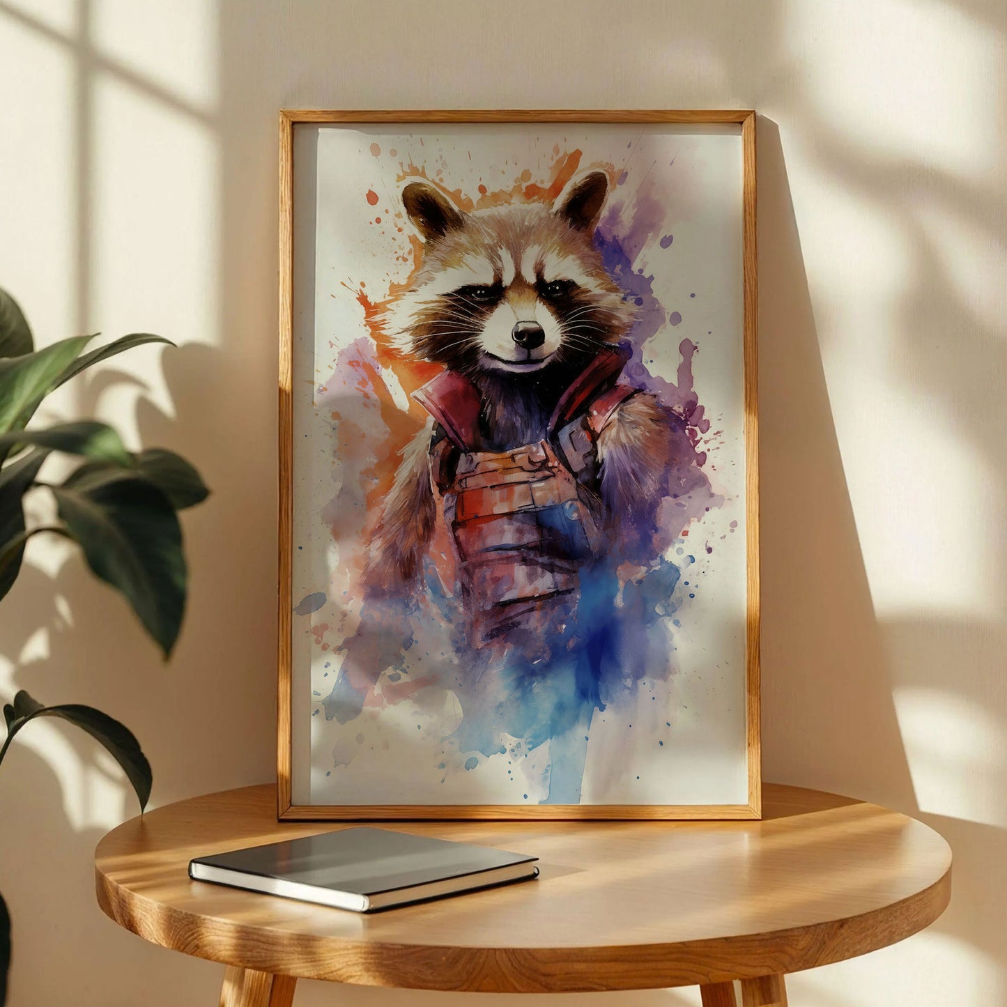 Rocket Raccoon Watercolor Art Print