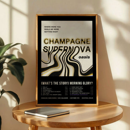 Oasis Champagne Supernova Poster
