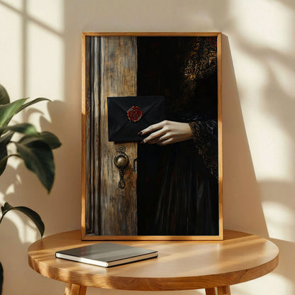 Dark Moody Victorian Woman Wall Art