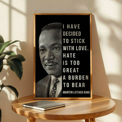 Martin Luther King Quote Poster