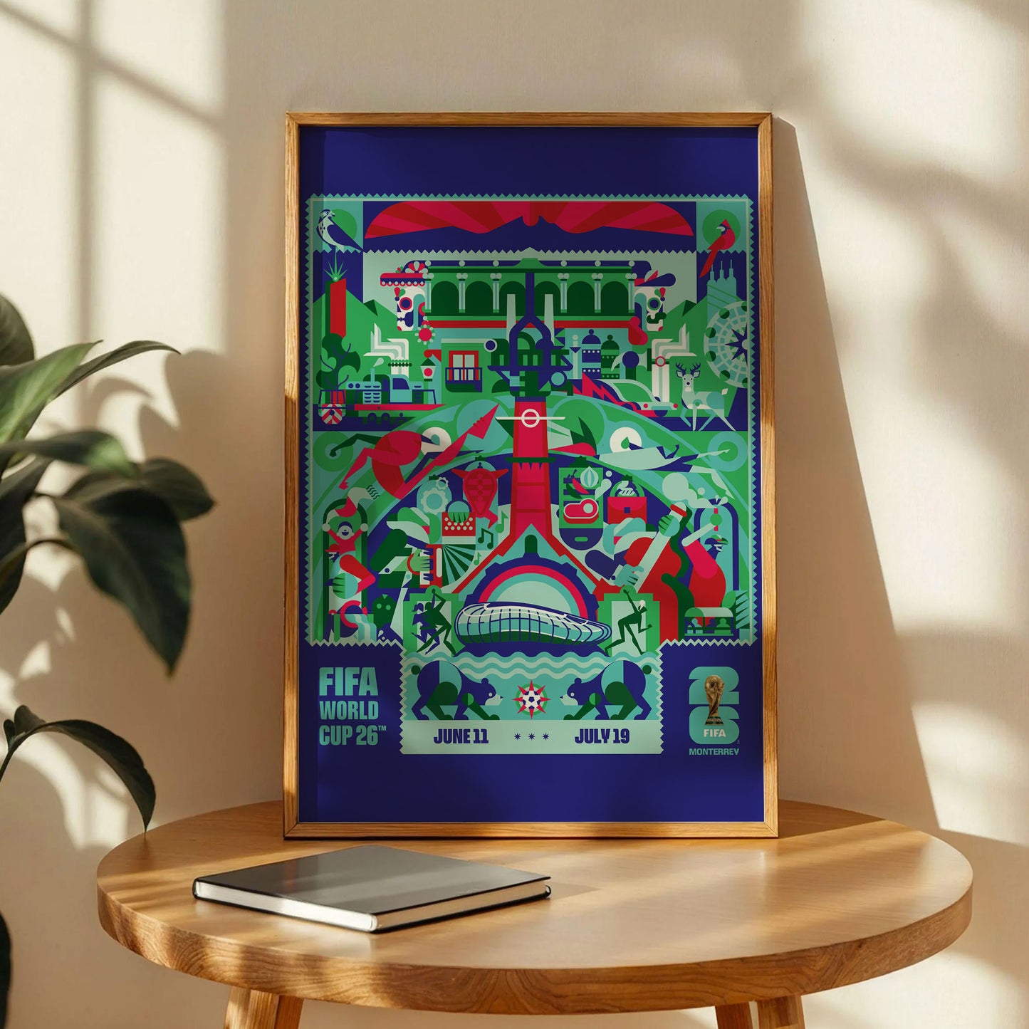 Monterrey Host City Football 2026 Poster