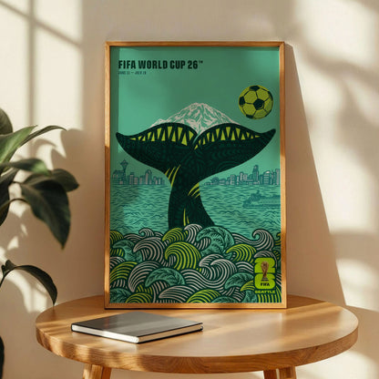 Seattle Host City Football Poster