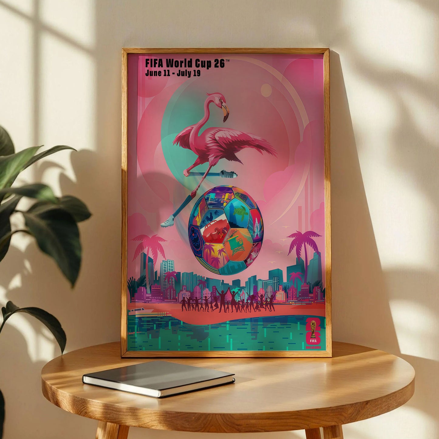 Football Miami Host City Poster