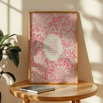 Porch Light Noah Kahan Poster