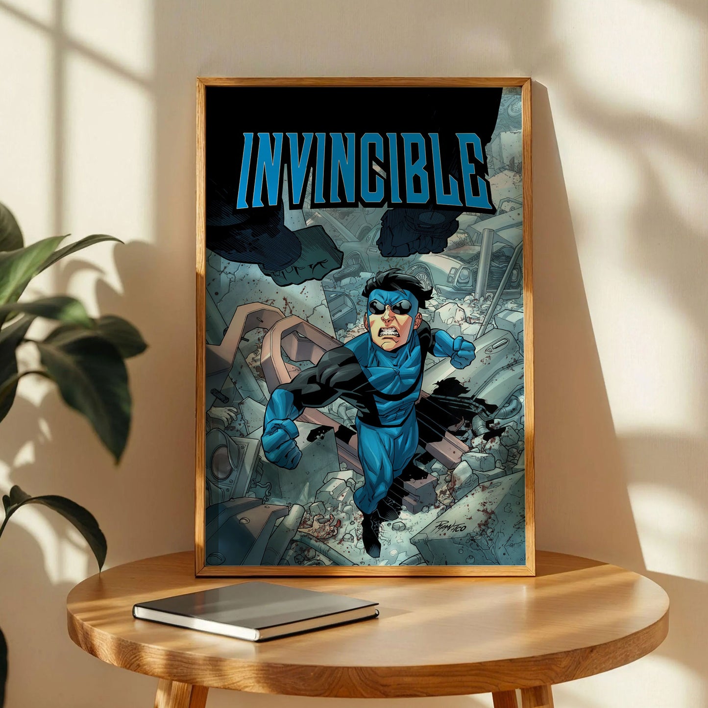 Dark Superhero Invincible Wall Art