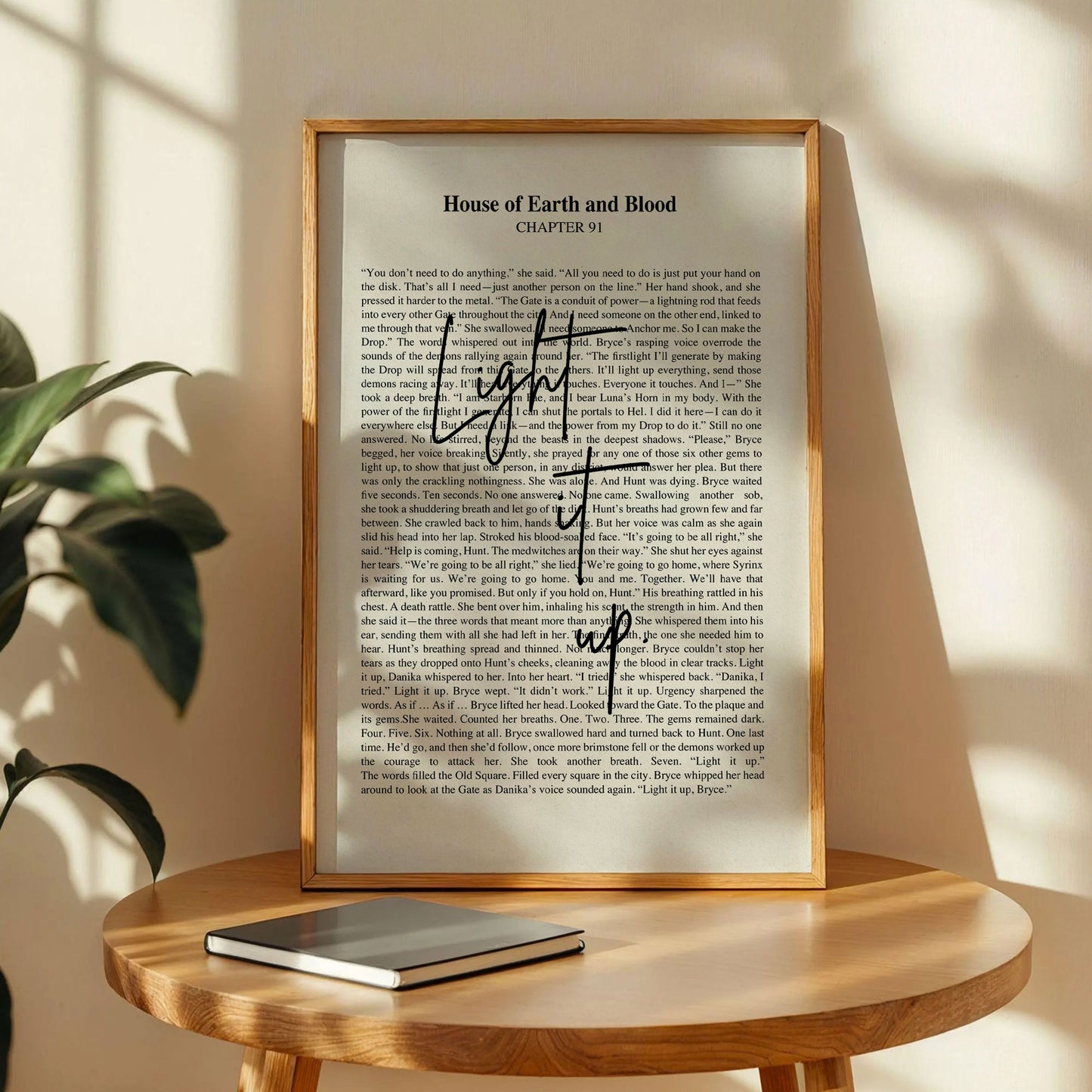 Crescent City Light It Up Quote Poster