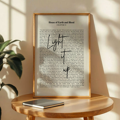 Crescent City Light It Up Quote Poster