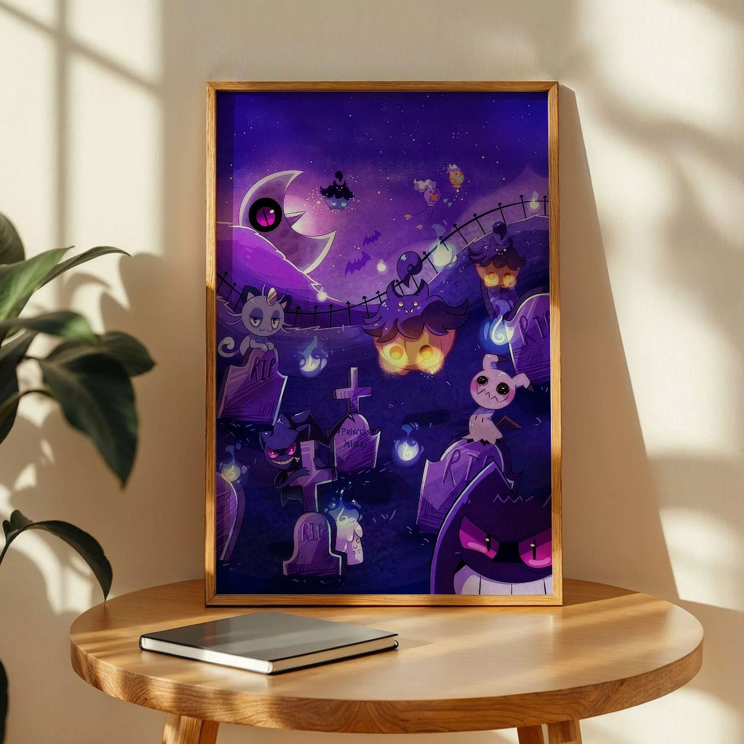 Spooky Pokémon Ghost Wall Art