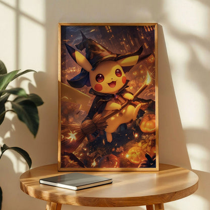 Pikachu Witch Wall Art