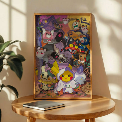 Sun and Moon Pokemon Print