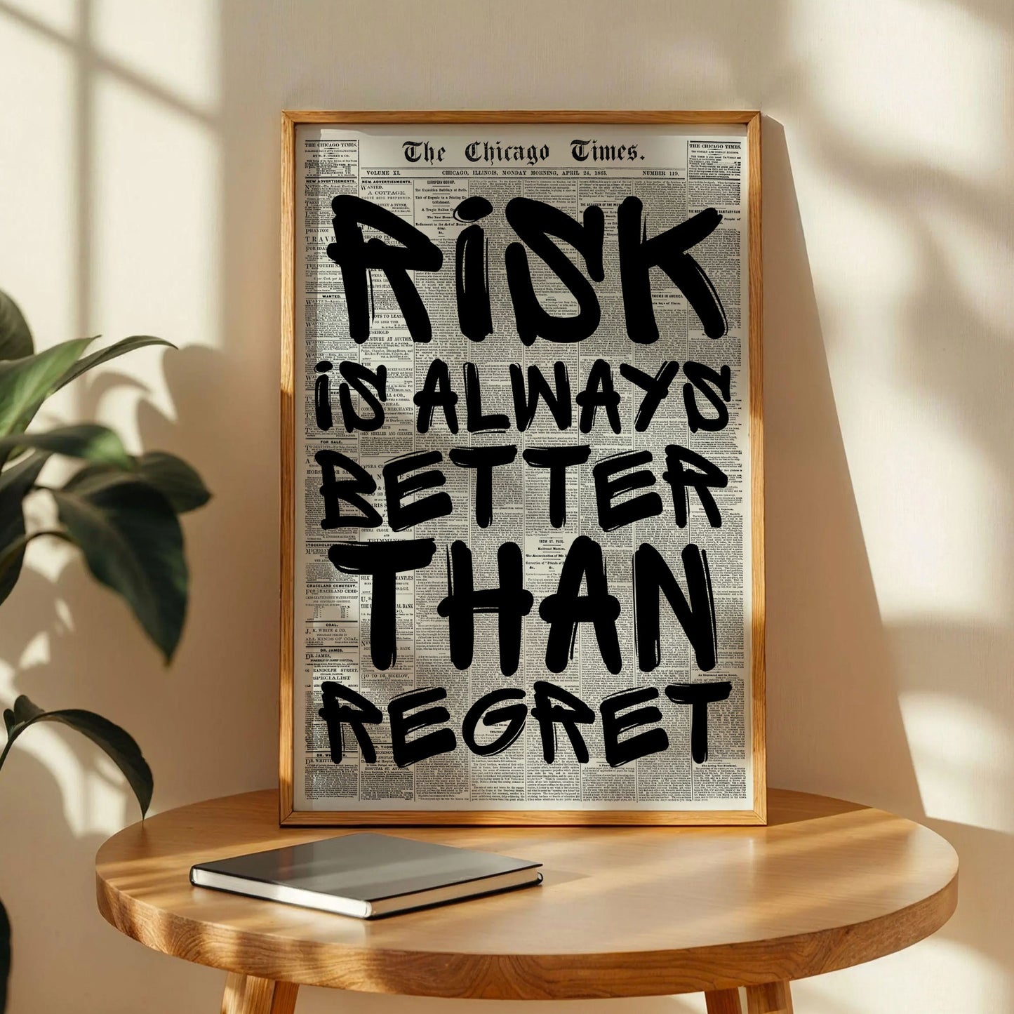 Risk is Always Better Than Regret Poster