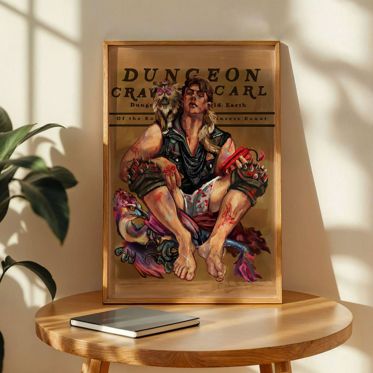 Dungeon Crawler Carl Princess Donut and Mongo Art