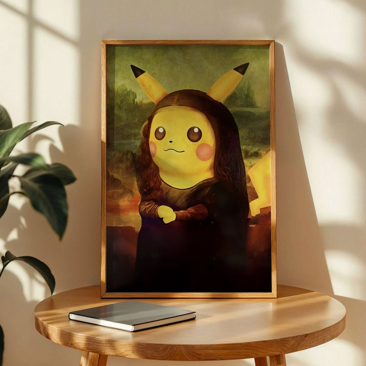 Pikachu Mona Lisa Poster