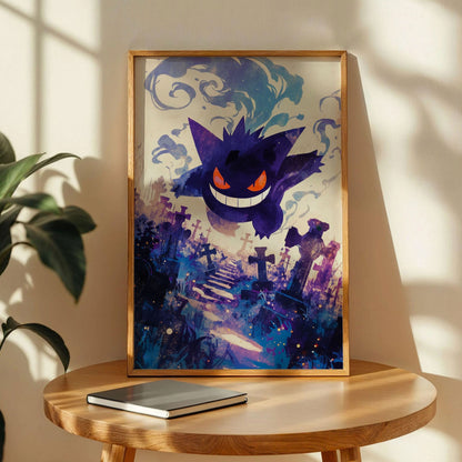 Gengar Pokémon Japanese Style Wall Art