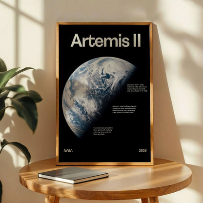 Artemis II Earth Poster