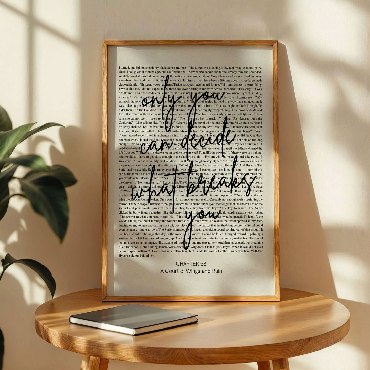 Only You Can Decide Bookish Wall Art