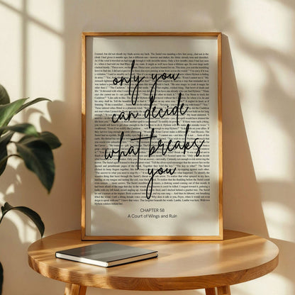 Only You Can Decide Bookish Wall Art