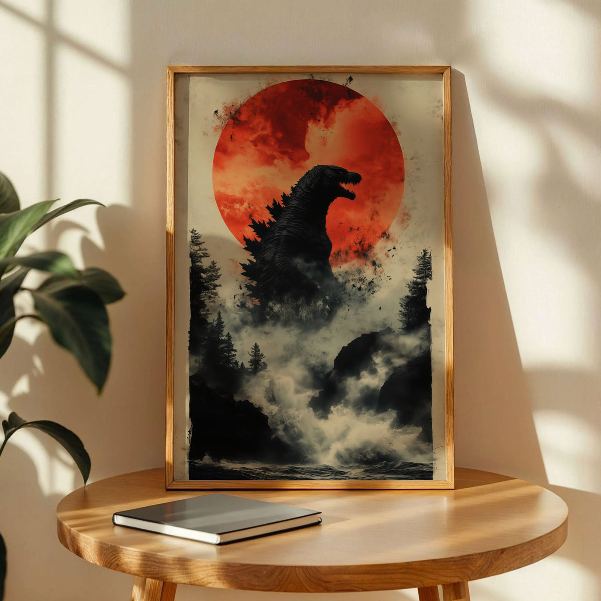 Vintage Godzilla Sci-Fi Movie Poster