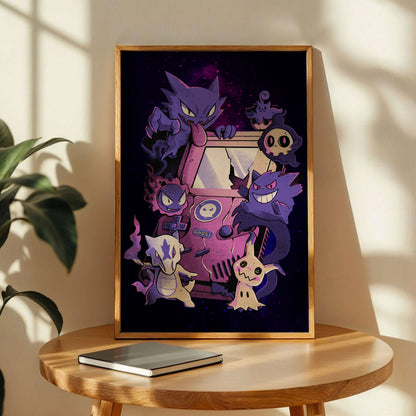 Gengar, Mimikyu, Haunter, Gastly Poster