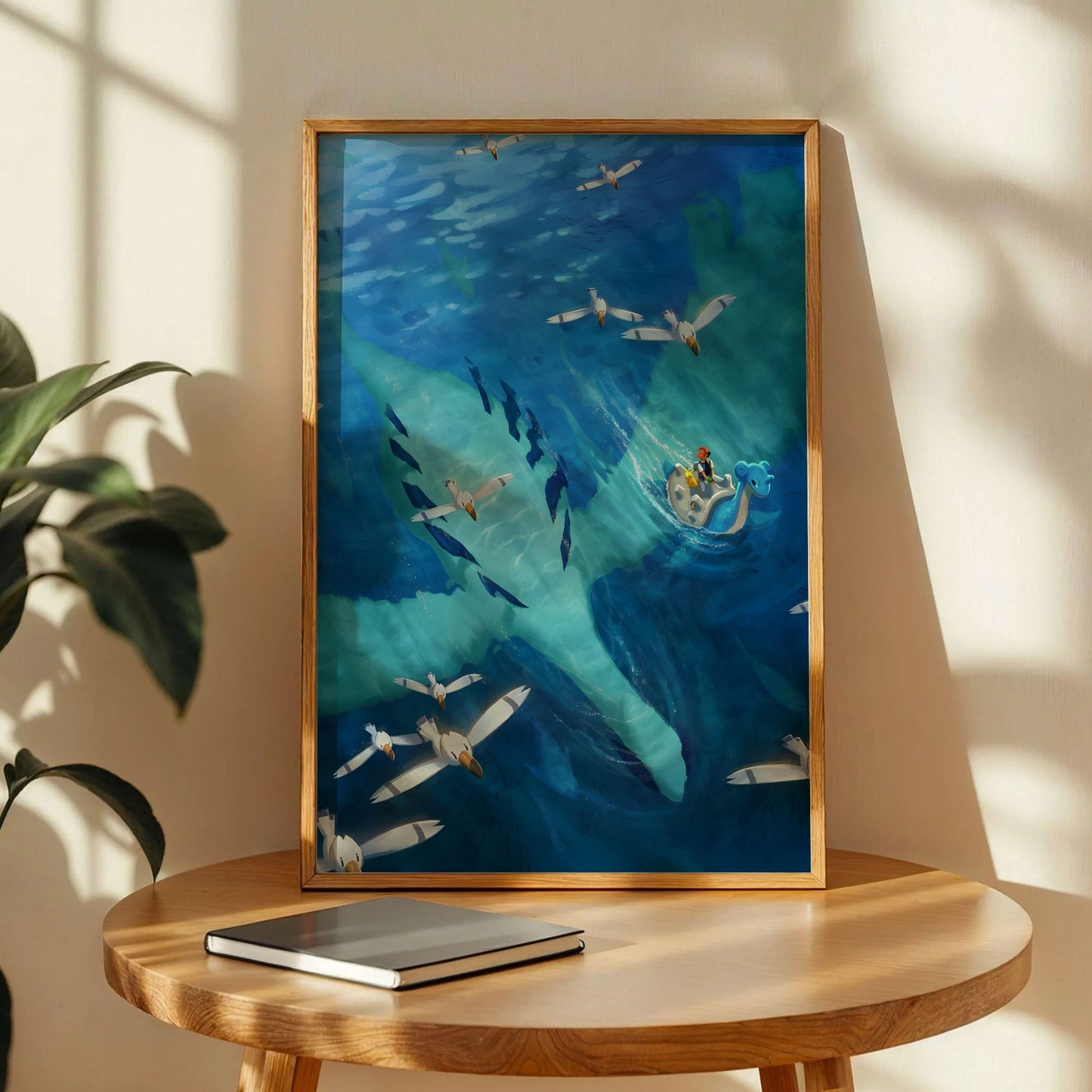 Lugia Ocean Birds Eye View Poster
