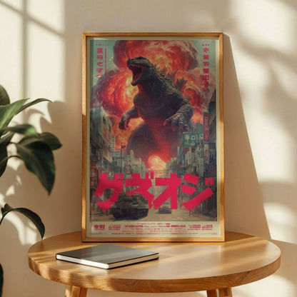Godzilla Japanese Monster Art Print