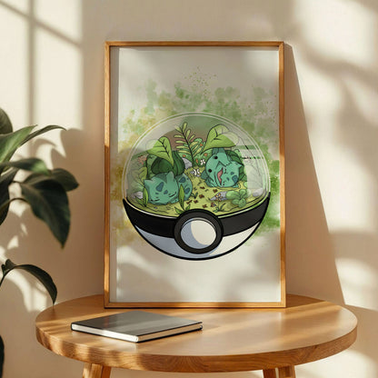 Bulbasaur Greenhouse Lazy Day Poster