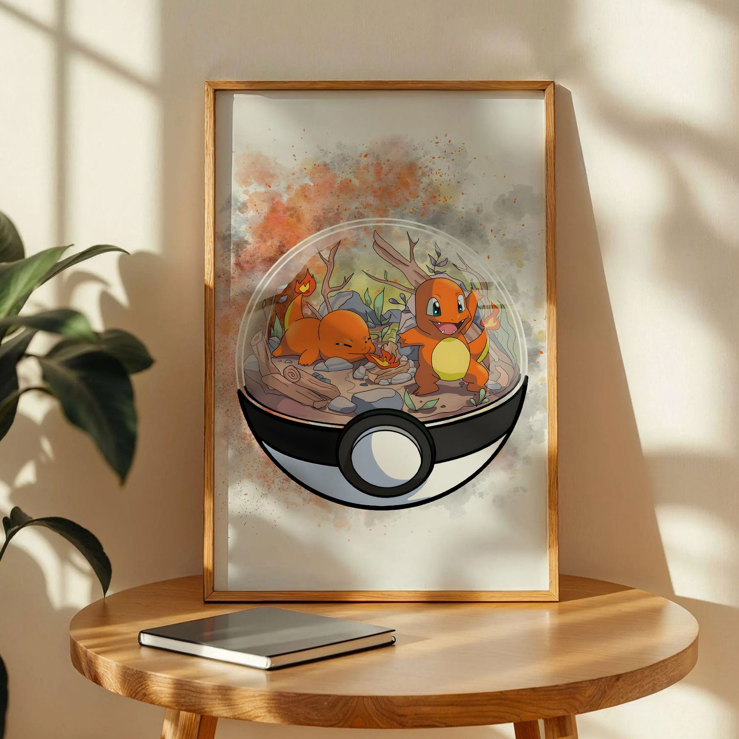 Charmander PokeBall Terrarium Poster