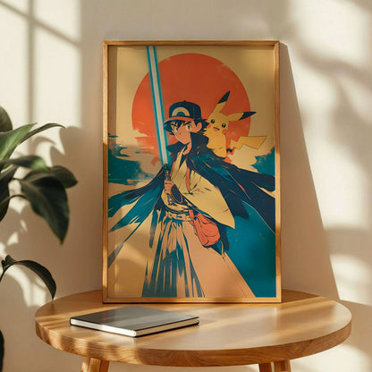 Ash and Pikachu Poster