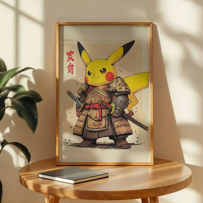 Pikachu Samurai Poster