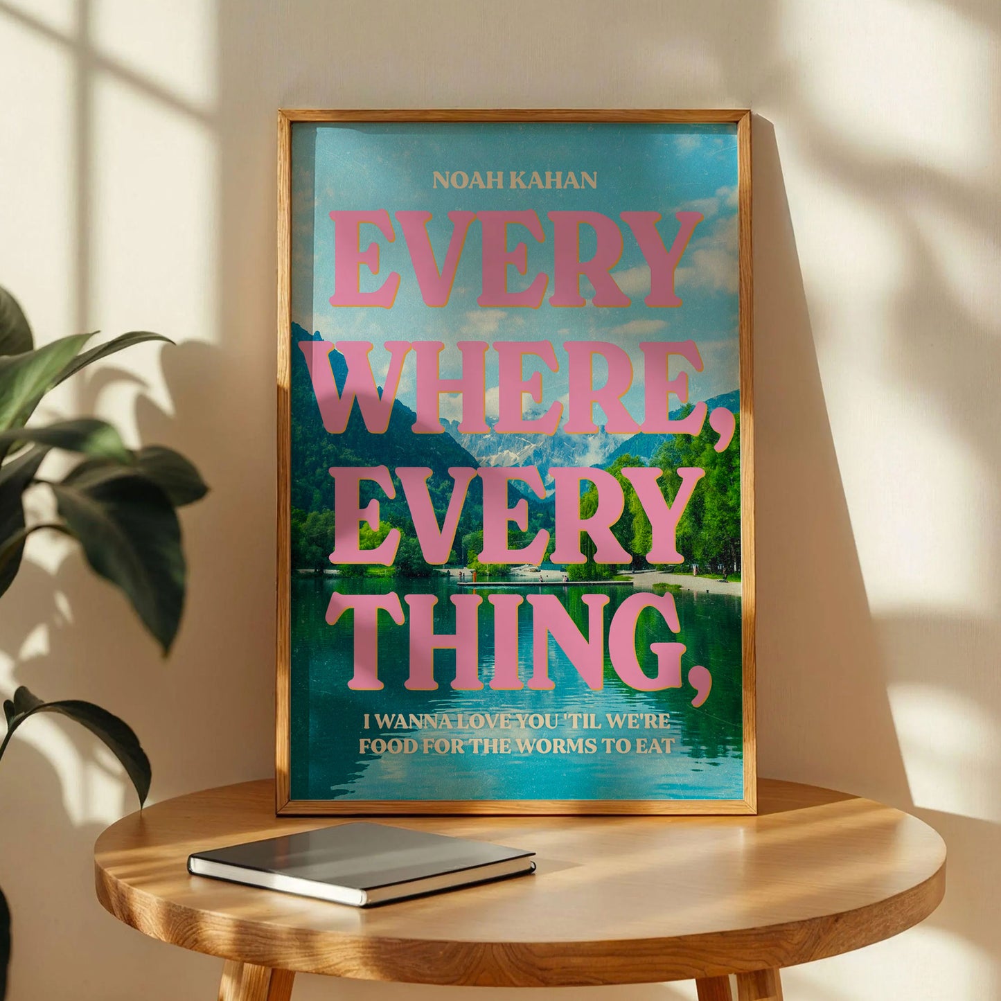 Everywhere, Everything Noah Kahan Poster