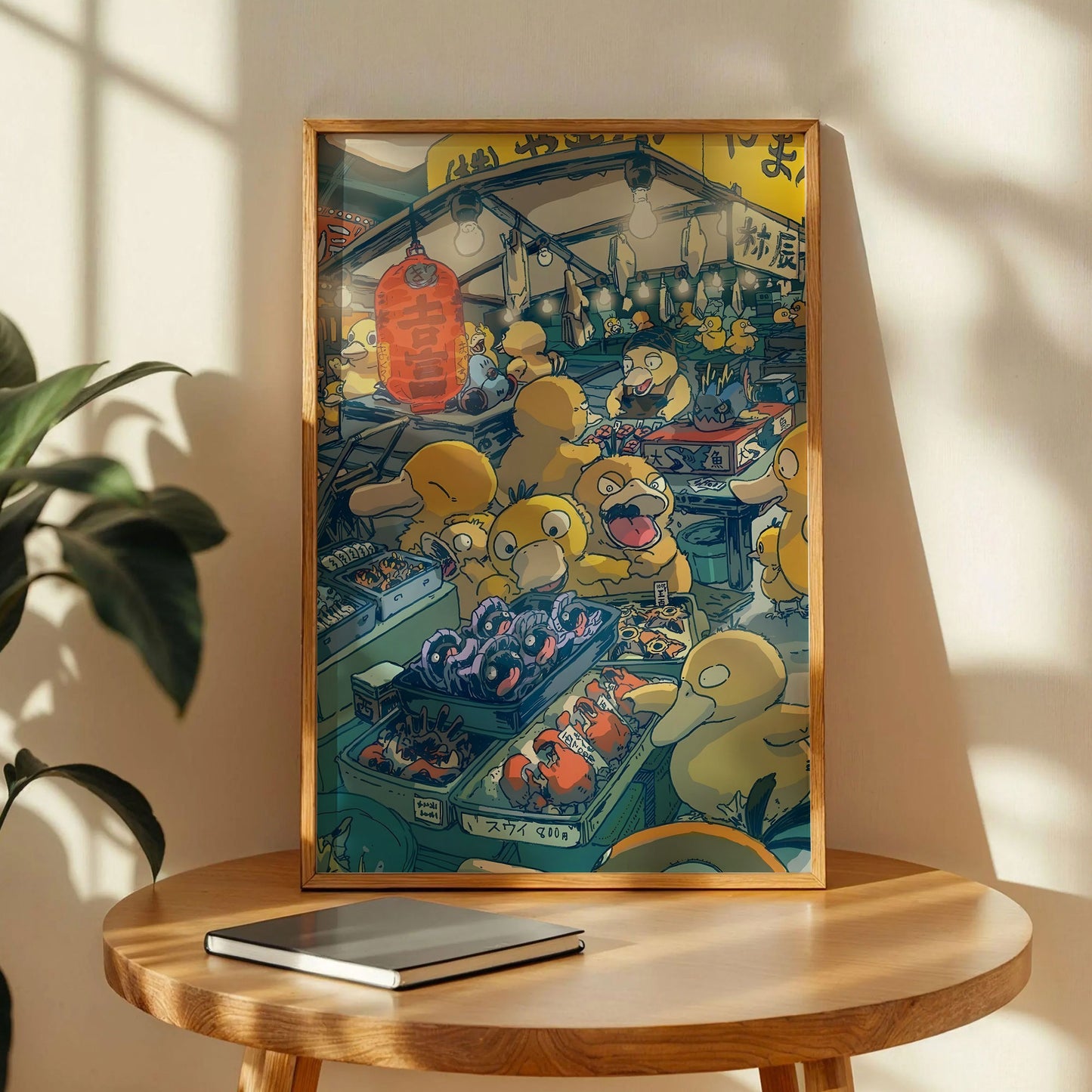 Psyduck Fish Market Fan Art Print