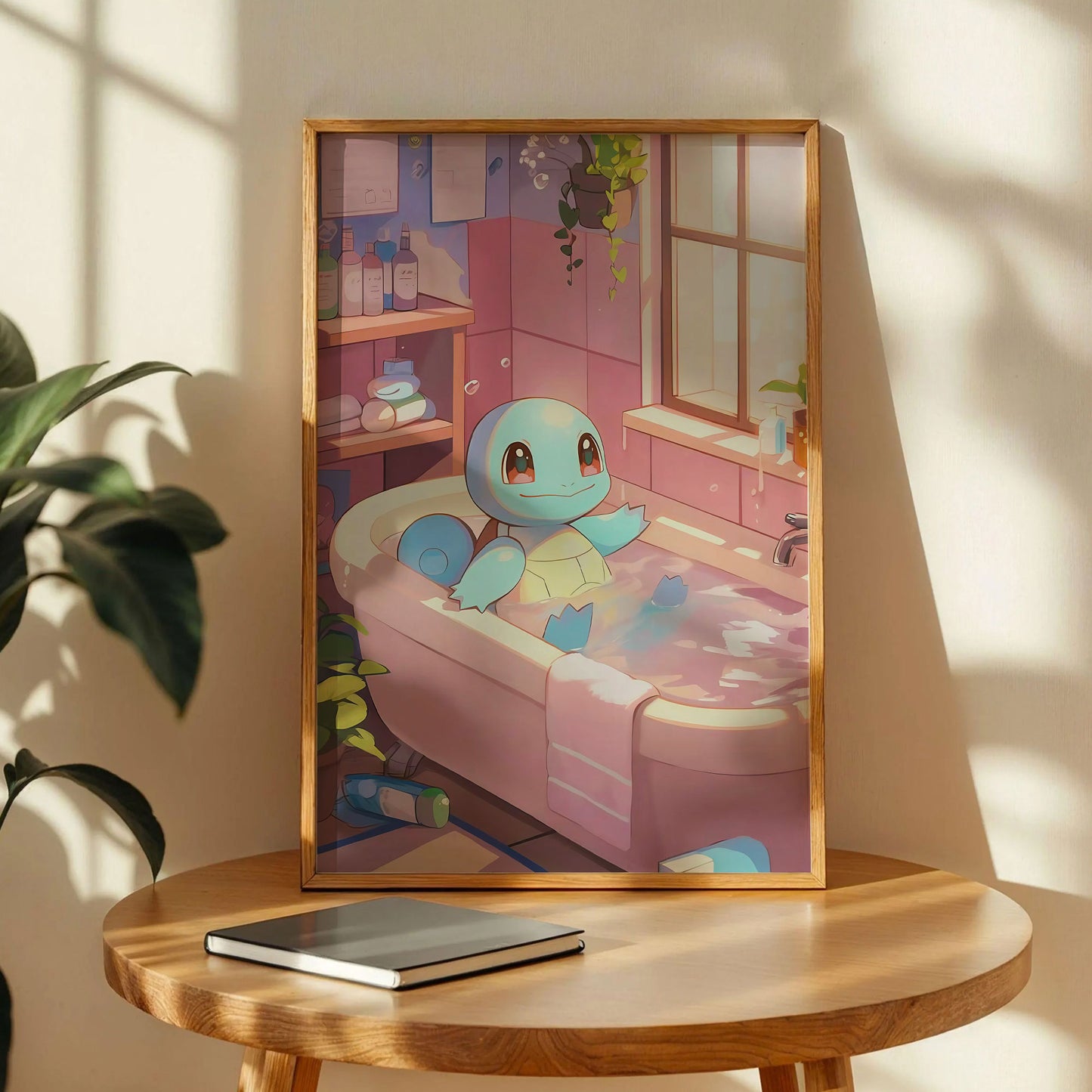 Squirtle Pokemon Bath Poster
