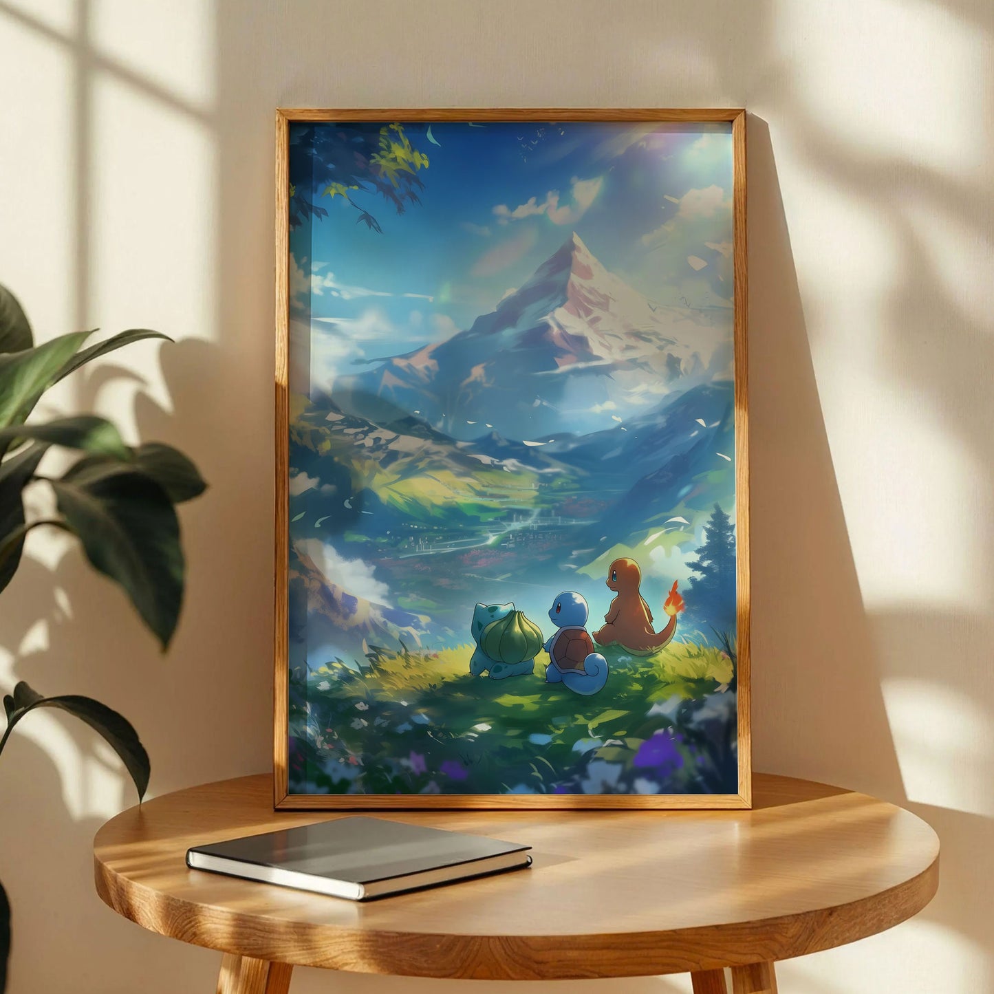 Bulbasaur, Squirtle, and Charmander Poster