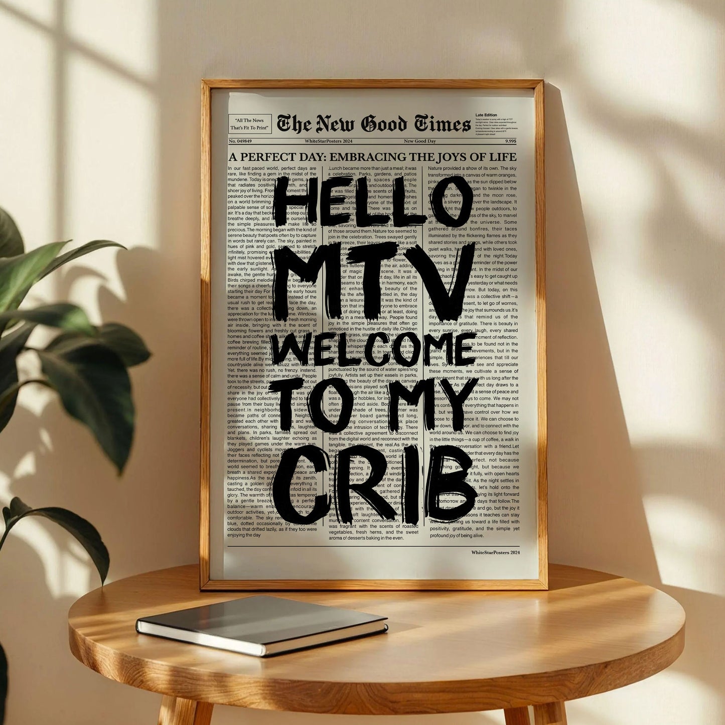 Welcome To My Crib Poster