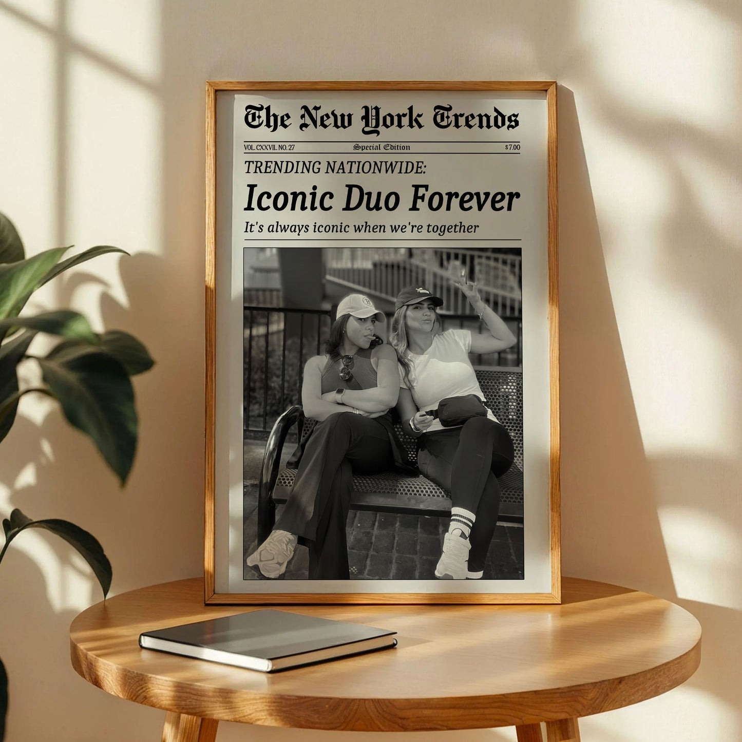 Iconic Duo Forever New York News Poster