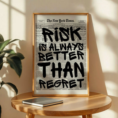 Risk or Regret Poster