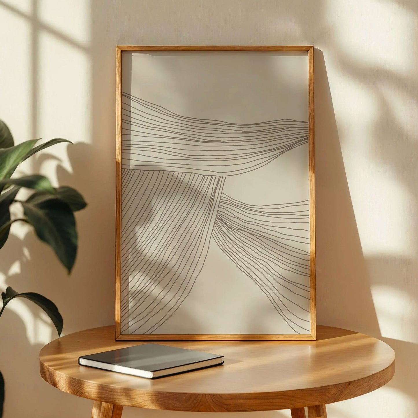 Beige Lines I Poster