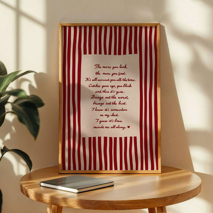 The More You Look Poster