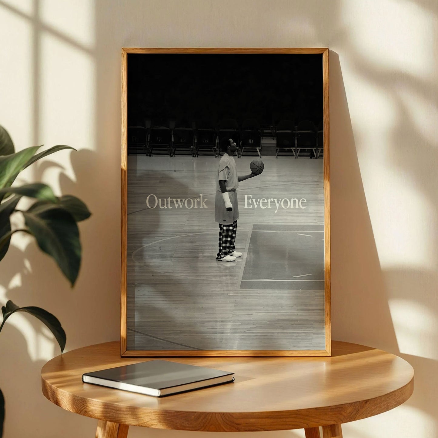 Outwork Everyone Poster, Basketball Art Print