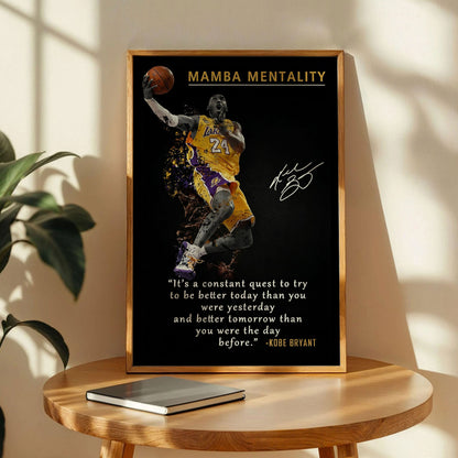 Basketball Poster, Kobe Bryant Art Print